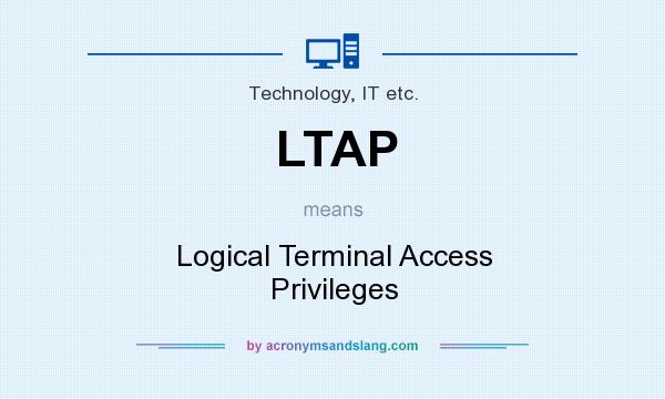 What does LTAP mean? It stands for Logical Terminal Access Privileges