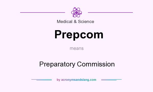What does Prepcom mean? It stands for Preparatory Commission