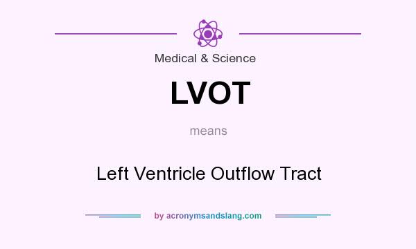 What does LVOT mean? It stands for Left Ventricle Outflow Tract