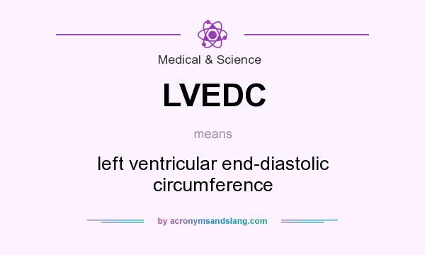 What does LVEDC mean? It stands for left ventricular end-diastolic circumference