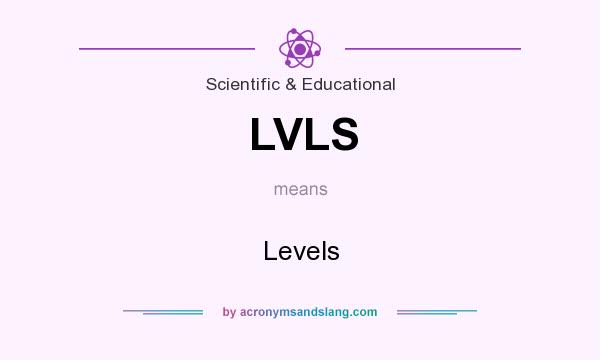 What does LVLS mean? It stands for Levels