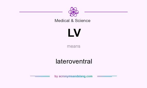 What does LV mean? It stands for lateroventral