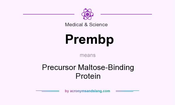 What does Prembp mean? It stands for Precursor Maltose-Binding Protein