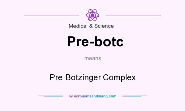 What does Pre-botc mean? It stands for Pre-Botzinger Complex