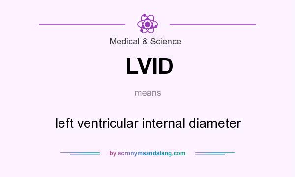 What does LVID mean? It stands for left ventricular internal diameter