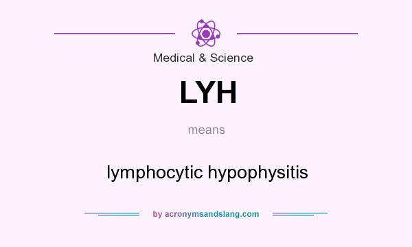 What does LYH mean? It stands for lymphocytic hypophysitis