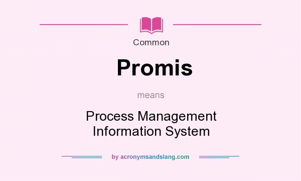 What does Promis mean? It stands for Process Management Information System