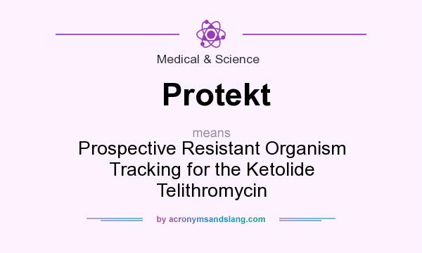 What does Protekt mean? It stands for Prospective Resistant Organism Tracking for the Ketolide Telithromycin