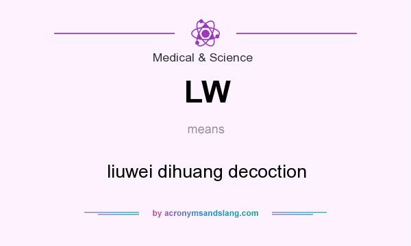 What does LW mean? It stands for liuwei dihuang decoction
