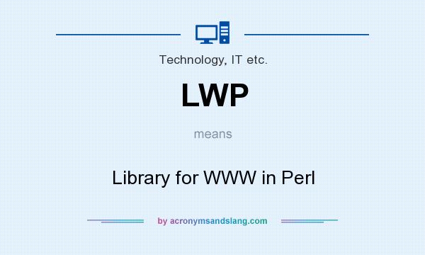 What does LWP mean? It stands for Library for WWW in Perl