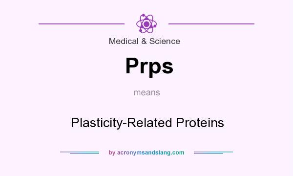 What does Prps mean? It stands for Plasticity-Related Proteins