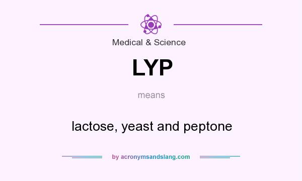 What does LYP mean? It stands for lactose, yeast and peptone