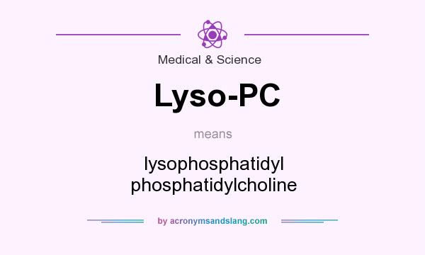 What does Lyso-PC mean? It stands for lysophosphatidyl phosphatidylcholine