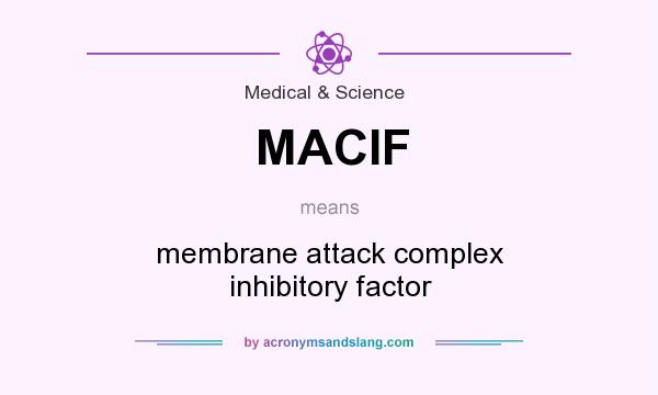 What does MACIF mean? It stands for membrane attack complex inhibitory factor