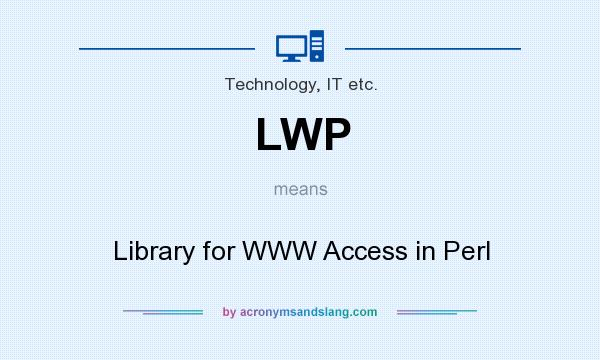 What does LWP mean? It stands for Library for WWW Access in Perl