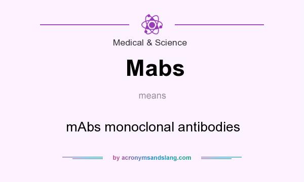 What does Mabs mean? It stands for mAbs monoclonal antibodies