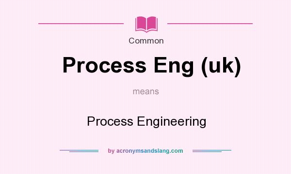 What does Process Eng (uk) mean? It stands for Process Engineering