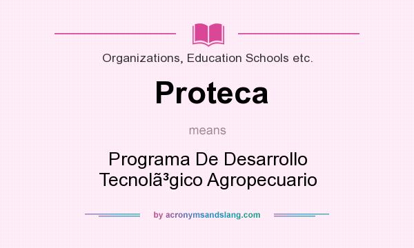What does Proteca mean? It stands for Programa De Desarrollo Tecnolgico Agropecuario