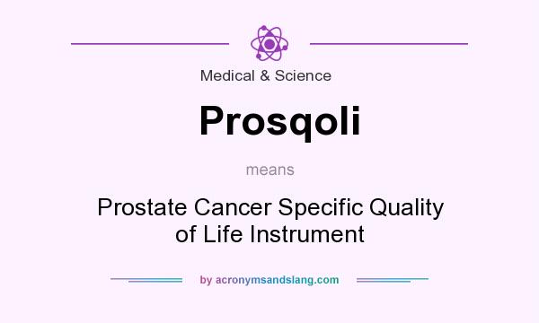 What does Prosqoli mean? It stands for Prostate Cancer Specific Quality of Life Instrument