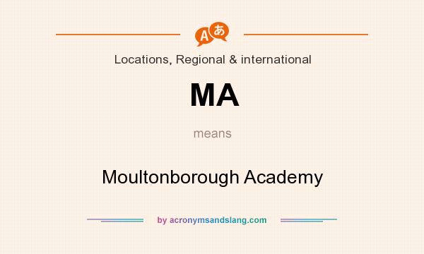 What does MA mean? It stands for Moultonborough Academy