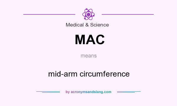 What does MAC mean? It stands for mid-arm circumference