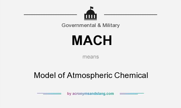 What does MACH mean? It stands for Model of Atmospheric Chemical