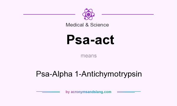 What does Psa-act mean? It stands for Psa-Alpha 1-Antichymotrypsin