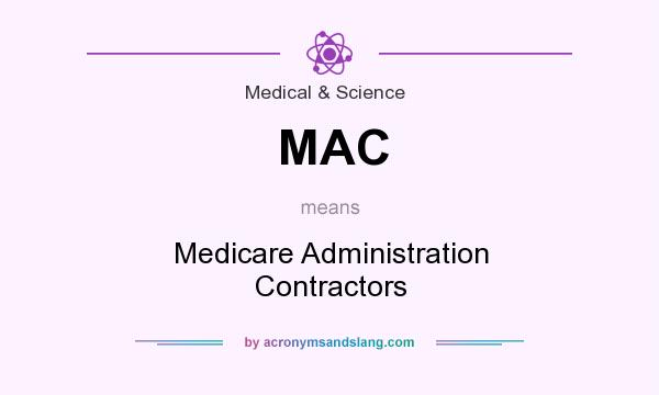 What does MAC mean? It stands for Medicare Administration Contractors