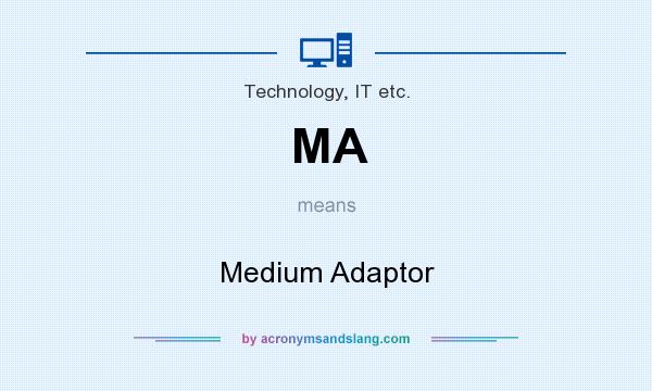 What does MA mean? It stands for Medium Adaptor