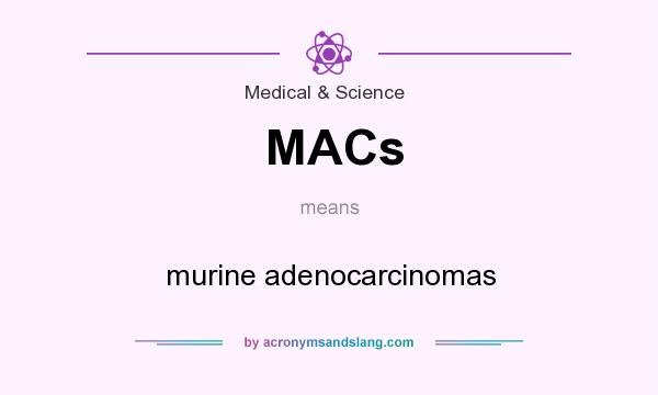 What does MACs mean? It stands for murine adenocarcinomas