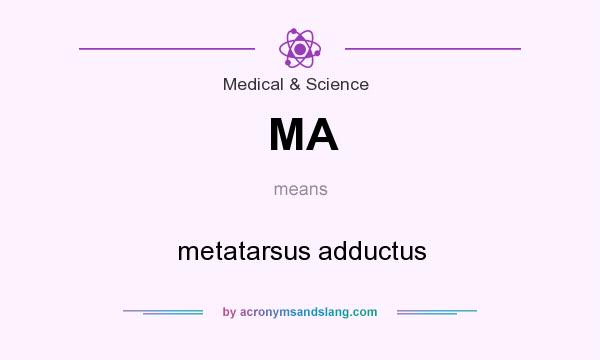 MA Metatarsus Adductus In Medical Science By AcronymsAndSlang