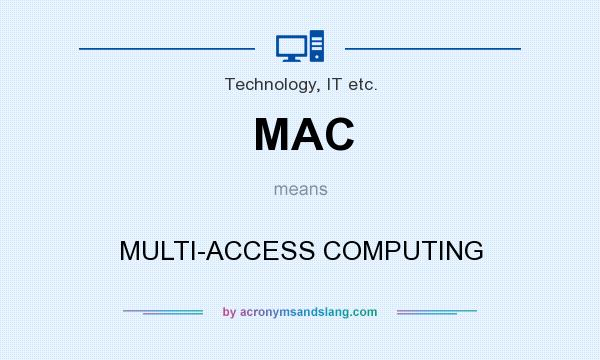 What does MAC mean? It stands for MULTI-ACCESS COMPUTING