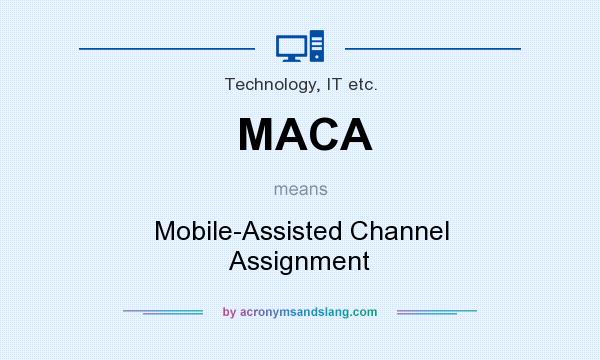 What does MACA mean? It stands for Mobile-Assisted Channel Assignment