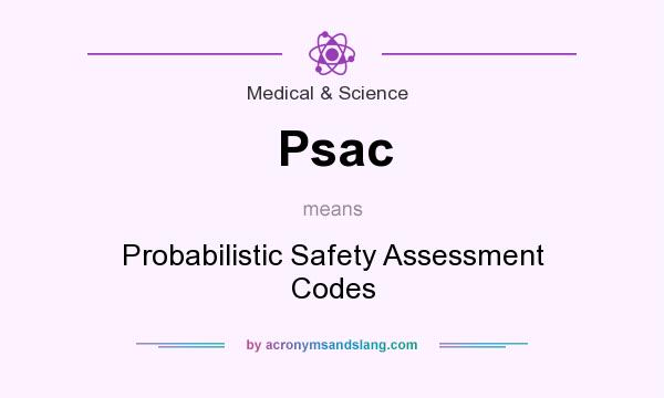 What does Psac mean? It stands for Probabilistic Safety Assessment Codes