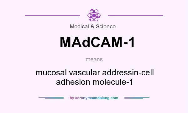 What does MAdCAM-1 mean? It stands for mucosal vascular addressin-cell adhesion molecule-1