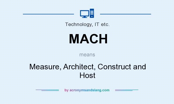 What does MACH mean? It stands for Measure, Architect, Construct and Host
