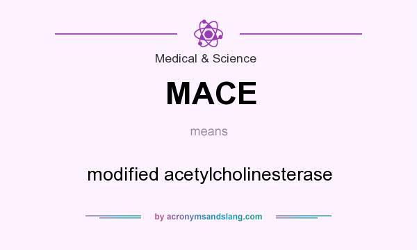 What does MACE mean? It stands for modified acetylcholinesterase