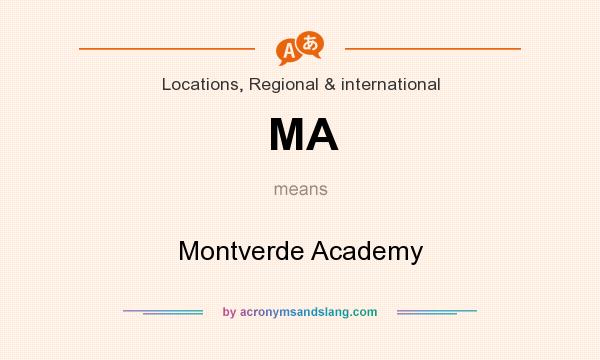 What does MA mean? It stands for Montverde Academy