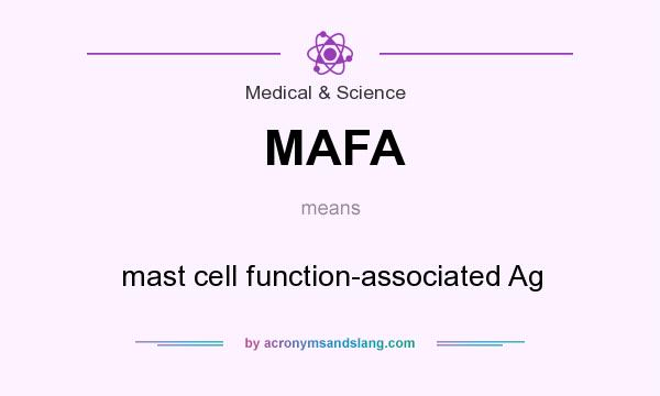 What does MAFA mean? It stands for mast cell function-associated Ag