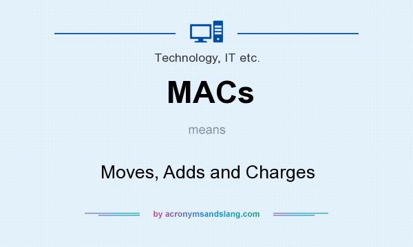 What does MACs mean? It stands for Moves, Adds and Charges