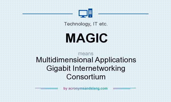 What does MAGIC mean? It stands for Multidimensional Applications Gigabit Internetworking Consortium