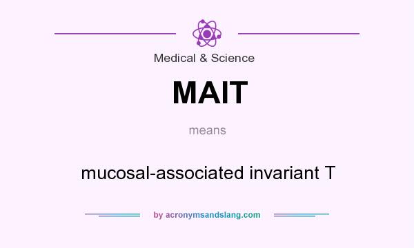 What does MAIT mean? It stands for mucosal-associated invariant T