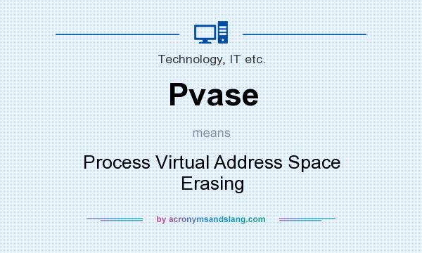 What does Pvase mean? It stands for Process Virtual Address Space Erasing