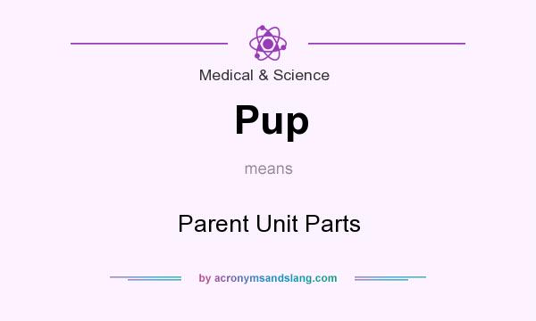 What does Pup mean? It stands for Parent Unit Parts