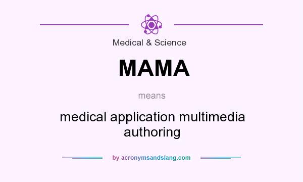 What does MAMA mean? It stands for medical application multimedia authoring