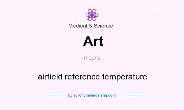 What does Art mean? It stands for airfield reference temperature