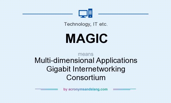 What does MAGIC mean? It stands for Multi-dimensional Applications Gigabit Internetworking Consortium
