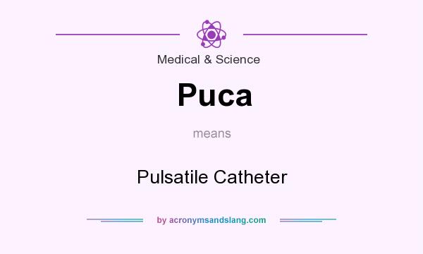 What does Puca mean? It stands for Pulsatile Catheter