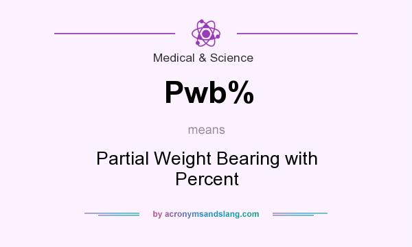 What does Pwb% mean? It stands for Partial Weight Bearing with Percent