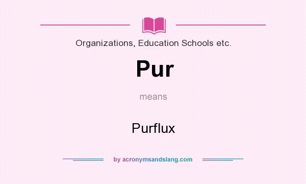 What does Pur mean? It stands for Purflux